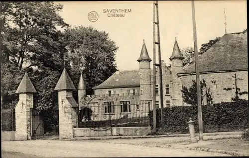 Ak Saventhem Zaventem Flandern Flämisch Brabant, Schloss