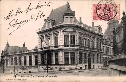 Ak Mons Wallonien Hennegau, La Banque Nationale