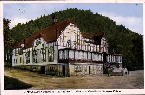 Ak Einsiedel Chemnitz, Waldesrauschen, Gemälde von Studienrat Kuhnert