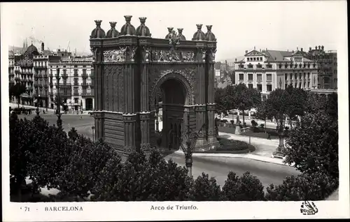 Ak Barcelona Katalonien Spanien, Arc de Triomf