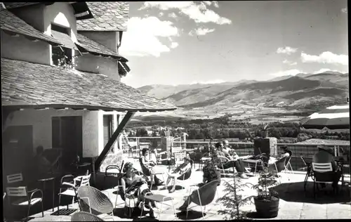 Ak Puigcerdà Katalonien, Belvedere-Terrasse