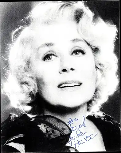 Ak Schauspielerin June Havoc, Portrait, Mord ist ihr Hobby, Autogramm