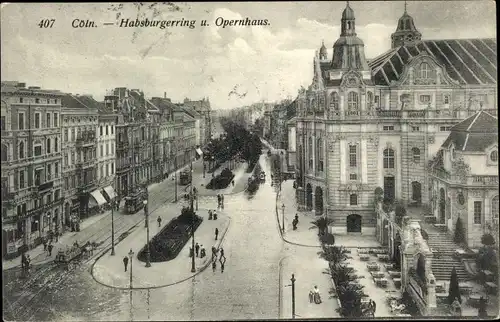 Ak Köln am Rhein, Habsburgerring, Opernhaus