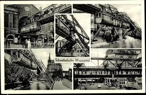 Ak Wuppertal in Nordrhein Westfalen, Schwebebahn