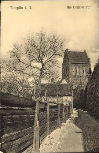 Ak Templin in der Uckermark, Berliner Tor