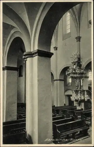 Ak Obernhof an der Lahn, Kloster Arnstein, Abteikirche, Kanzel