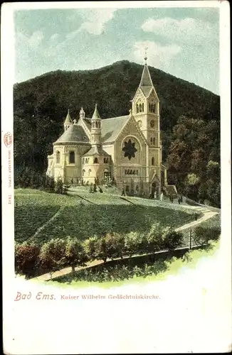 Ak Bad Ems Pfalz, Kaiser Wilhelm Gedächtniskirche