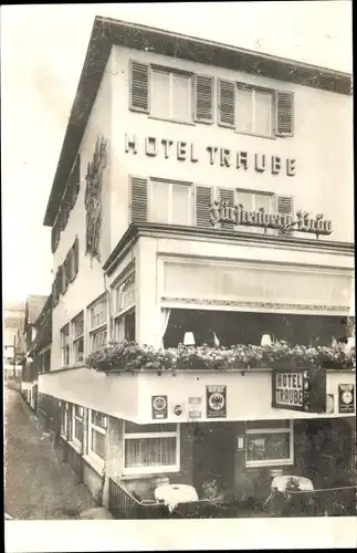 Ak Rüdesheim am Rhein, Hotel Traube