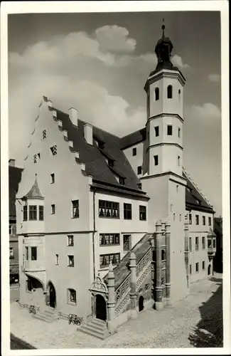 Ak Nördlingen im Nördlinger Ries Schwaben, Rathaus