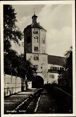 Ak Günzburg an der Donau Schwaben, Kuhtor