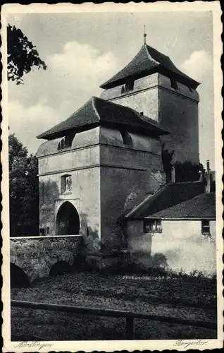 Ak Nördlingen in Schwaben, Bergertor