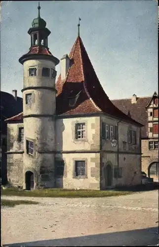 Ak Rothenburg ob der Tauber Mittelfranken, Hegereiter Haus im Spitalhof