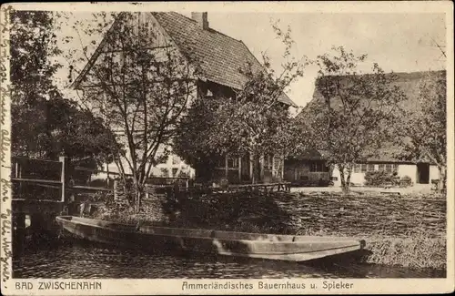 Ak Bad Zwischenahn in Oldenburg, Ammerländisches Bauernhaus und Spieker