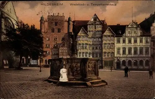 Ak Hildesheim in Niedersachsen, Wedekindhaus, Tempelherrenhaus