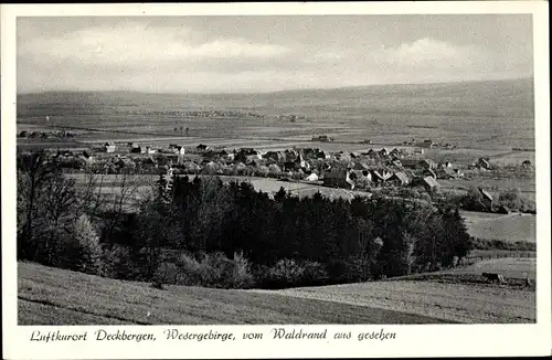 Ak Deckbergen Rinteln an der Weser, Wesergebirge, Panorama