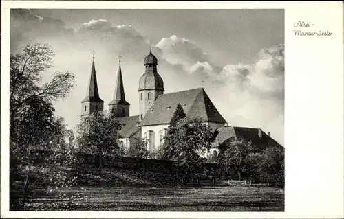 Ak Marienmünster Kr. Höxter, Ansicht der Abtei Marienmünster