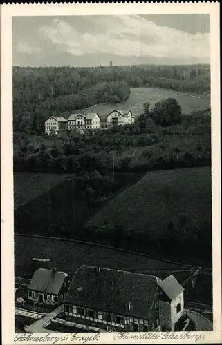 Ak Schneeberg im Erzgebirge, Heimstätte Gleesberg