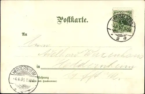Künstler Ak Kley, Heidelberg am Neckar, Schloss von der Hirschgasse gesehen