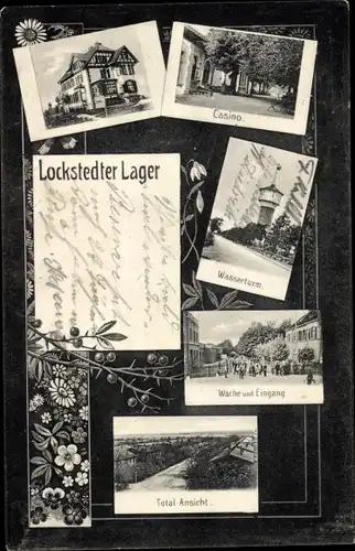 Ak Lockstedt in Holstein, Lockstedter Lager, Casino, Wasserturm, Wache und Eingang