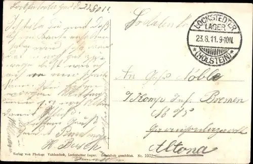 Ak Lockstedt in Holstein, Lockstedter Lager, Casino, Wasserturm, Wache und Eingang