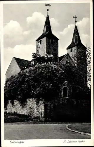 Ak Schöningen am Elm, St. Lorenz-Kirche