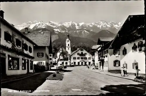 Ak Bad Kohlgrub in Oberbayern, Hauptstraße