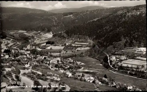 Ak Heiligkreuzsteinach am Neckar, Blick von der Dr. Feucht-Bank