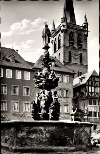 Ak Trier an der Mosel, Petersbrunnen, Turm