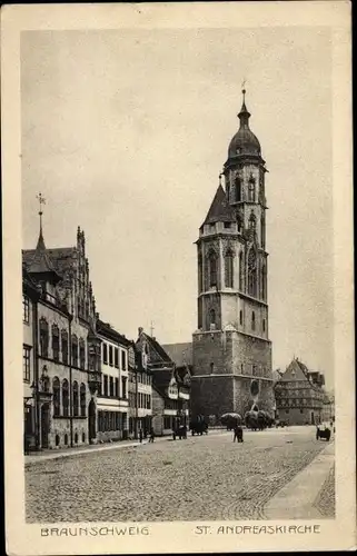 Ak Braunschweig in Niedersachsen, St. Andreaskirche