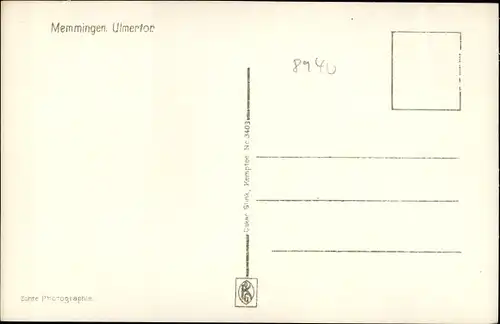 Ak Memmingen in Schwaben, Ulmertor