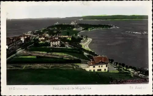 Ak Santander Kantabrien Spanien, Magdalena Halbinsel