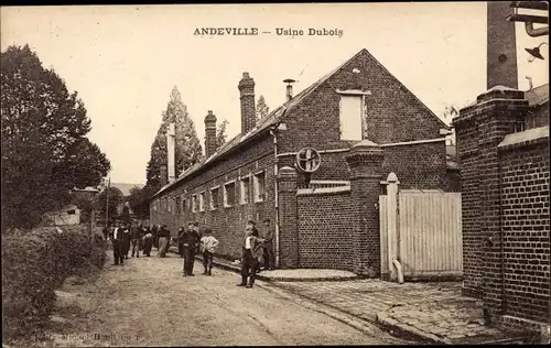 Ak Andeville Oise, Fabrik Dubois