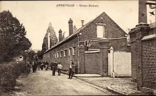 Ak Andeville Oise, Fabrik Dubois