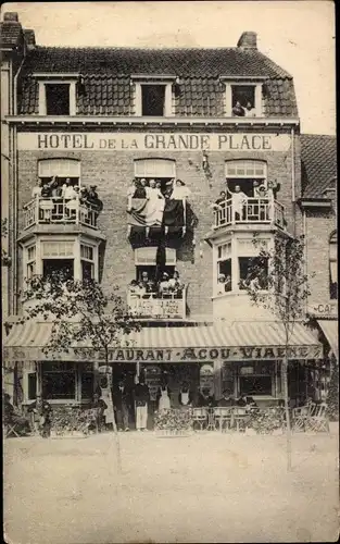 Ak Dünkirchen Dünkirchen Nord, Hotel de la Grande Place