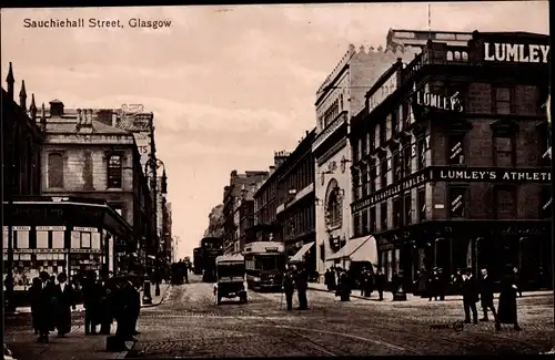 Ak Glasgow Schottland, Sauchiehall Street, Lumley's