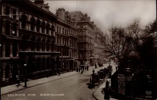 Ak Birmingham West Midlands England, Colmore Row