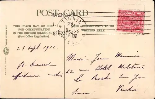 Ak Manchester England, Moseley Street