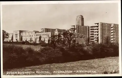 Ak Edgbaston Birmingham West Midlands England, Queen Elizabeth Hospital