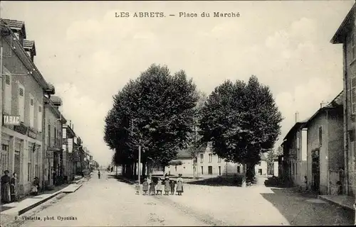 Ak Les Abrets Isère, Place du Marche