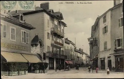 Ak Thônes Haute Savoie, Rue des Clefs