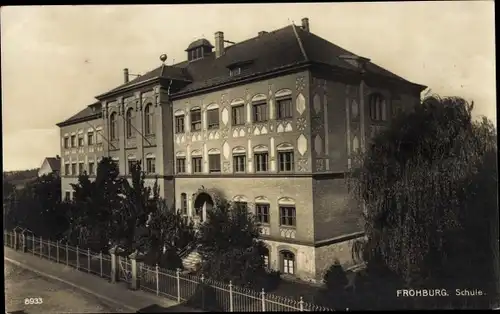 Ak Frohburg in Sachsen, Schule