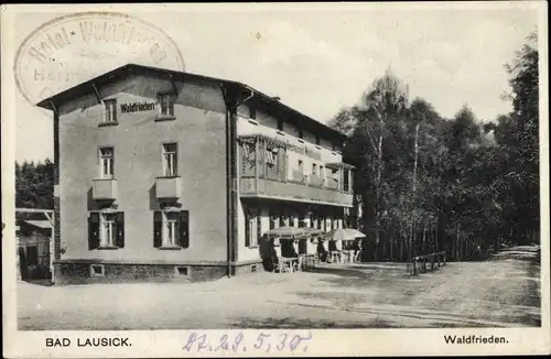 Ak Bad Lausick in Sachsen, Hotel Waldfrieden