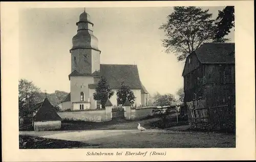 Ak Schönbrunn Ebersdorf in Thüringen, Kirche