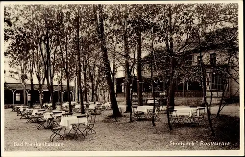 Ak Bad Frankenhausen, Stadtpark Restaurant