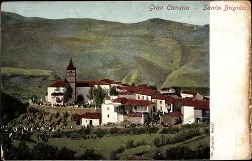Ak Santa Brigida Gran Canaria Kanarische Inseln, Panorama