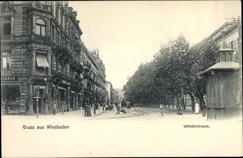 Ak Wiesbaden in Hessen, Wilhelmstraße