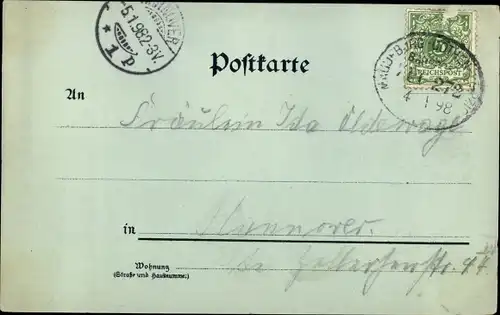 Mondschein Ak Leipzig in Sachsen, Schloss Pleißenburg