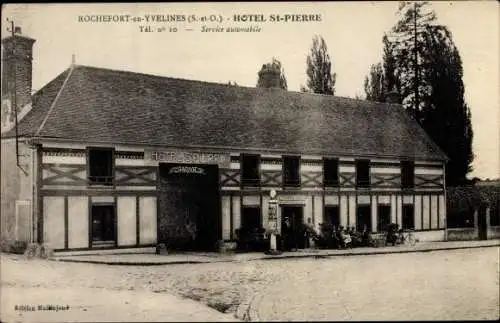 Ak Rochefort en Yvelines, Hotel St. Pierre, Service automobile