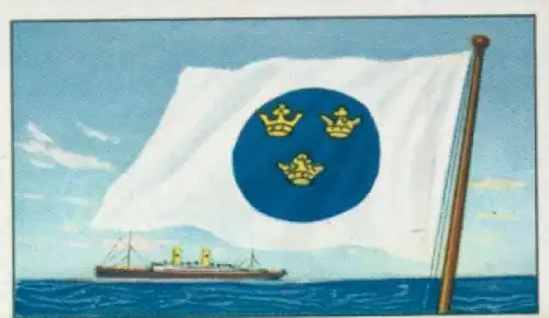 Sammelbild Reedereiflaggen der Welthandelsflotte Nr. 133, Svenska Amerika Linien, Gothenburg