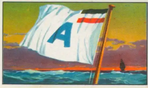 Sammelbild Reedereiflaggen der Welthandelsflotte Nr. 7, Atlantic-Tank-Reederei, Hamburg